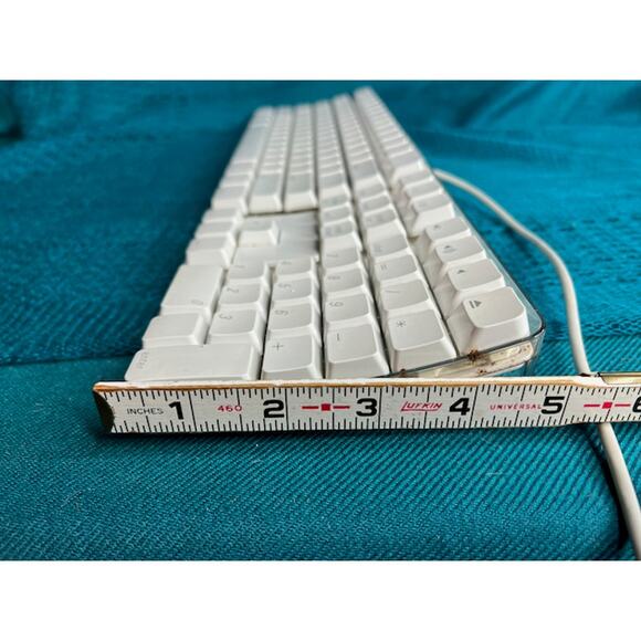 apple keyboard M9034LL/A white clear wired USB - Picture 8 of 12